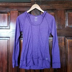 Avia purple athletic longsleeve hoodie top